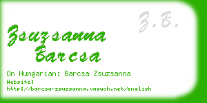 zsuzsanna barcsa business card